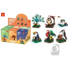   WANGE® 1607-1612 | készségfejlesztő építőjáték 898 db építőkocka Csodálatos állatok – Madarak II – 6-os szett