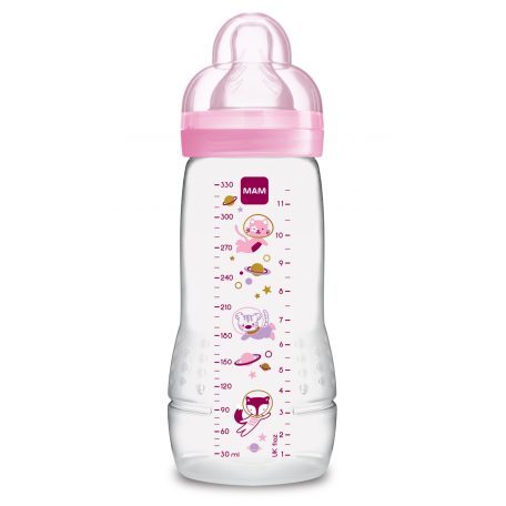 Mam 330 ml  Easy Active 4+ cumisüveg - rózsaszín