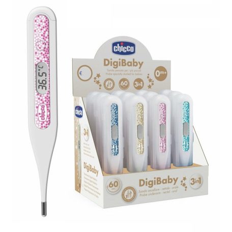 Chicco Digi Baby digitális hőmérő - rózsaszín