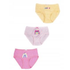 Yo Club kislány alsó 3 db 98/104 - sárga/pink/rózsaszín