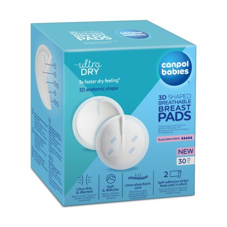 Canpol babies 3D-s Csúszásgátlós eldobható melltartóbetét 30 db