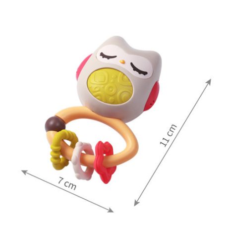 BabyOno csörgő rágóka fogzáshoz 3hó+ bagoly (1588)