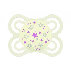   MAM Perfect Night szilikon nyugtató cumi  2-6 hó lila csillagos