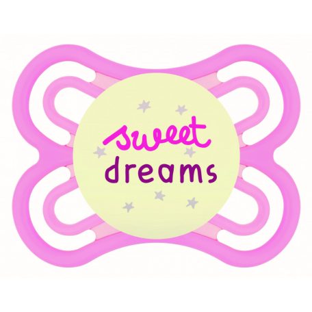 MAM Perfect Night szilikon nyugtató cumi  2-6 hó Sweet Dreams rózsaszín