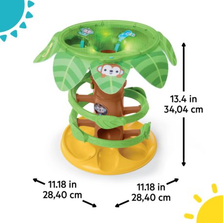 BRIGHT STARTS Zenei golyópálya Tropical Twirl 6m+