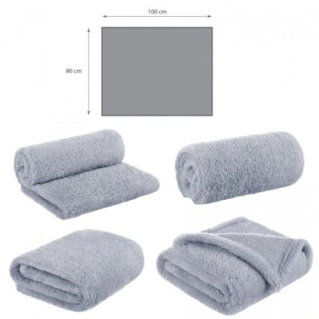 Bocioland wellsoft babatakaró 80x100cm - szürke 
