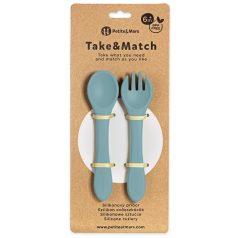 P&M Szilikon evőeszközök TAKE&MATCH Frosted Sky 6m+