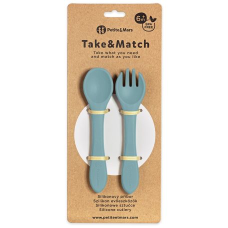 P&M Szilikon evőeszközök TAKE&MATCH Frosted Sky 6m+