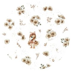 Baby Shop pólyatakaró 75x75cm - bézs kacsa 