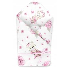   Baby Shop pólyatakaró 75x75cm - Balerina maci rózsaszín (megkötő nélküli)