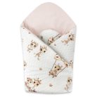 Baby Shop kókuszpólya 75x75cm - Zsiráf bézs/rózsaszín 