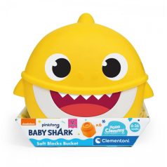 Clementoni - Baby Shark építőkocka tárolóban