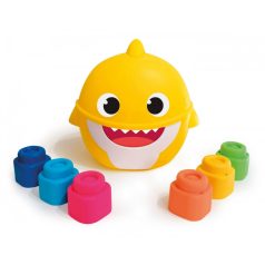Clementoni - Baby Shark építőkocka tárolóban