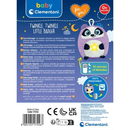Clementoni Twinkle-twinkle kicsi borz  interaktív bébijáték 0+ hó