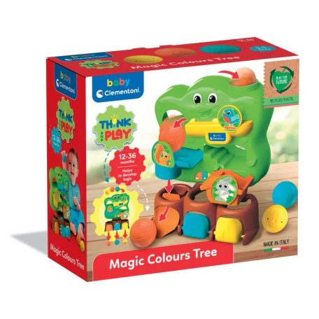 Clementoni Think&Fun: Mágikus színes fa puha labdákkal logikai játék