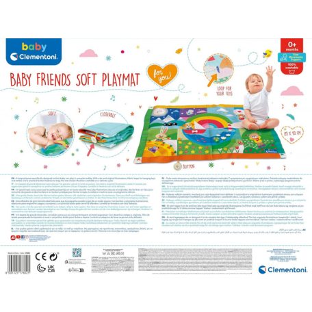 Clementoni Állatos játszószőnyeg 135x90cm