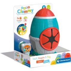   Clementoni - Clemmy Érzékelést fejlesztő rakéta puha építőkockákkal