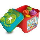 Clementoni Szenzoros doboz puha építőkockákkal fejlesztő játék 6+hó