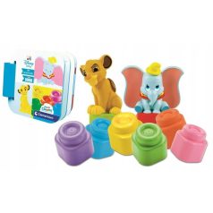   Clementoni Disney klasszikusok 6 db-os puha építőkocka szett könyvvel és figurákkal