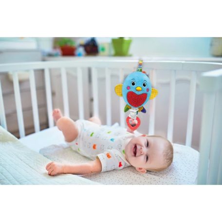 Clementoni Felhúzható zenélő pihe-puha plüss kismadár 0+hó