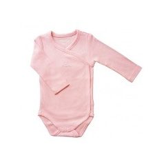   Kenguru Gold Hosszújju Átlapolt pamut kombidressz (56-62) - Rózsaszín 