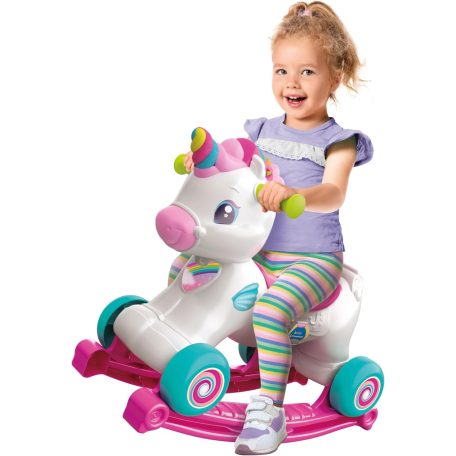 Clementoni 3 az 1-ben interaktív hintaló 12-36 hó - rózsaszín 