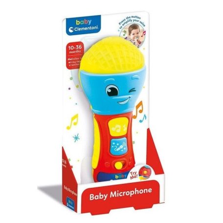 Clementoni baby mikrofon hanggal és fénnyel 10+hó