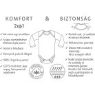 Kenguru Gold Hosszújju pamut kombidressz (50-56)  Rózsaszín 