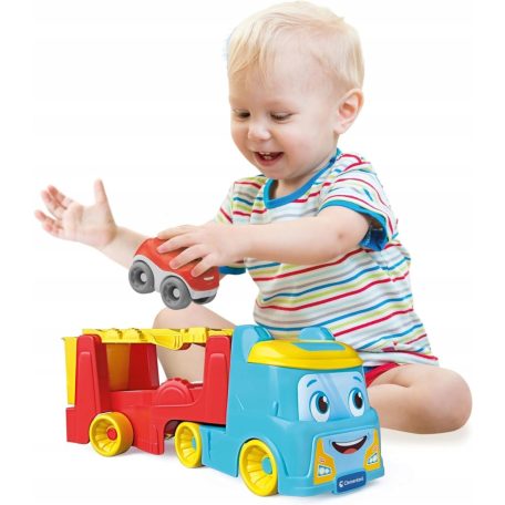 Clementoni Autószállító bukfencező autóval 18hó+