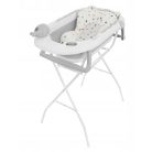 Premium Összecsukható kád hőmérővel és anatómiai támasztékkal + állvány - Ola Grey