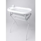 Premium Összecsukható kád hőmérővel és anatómiai támasztékkal + állvány - Ola Grey