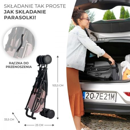 Kinderkraft SIESTA sport babakocsi - pink