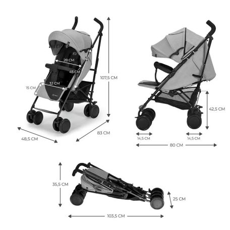 Kinderkraft SIESTA sport babakocsi - grey