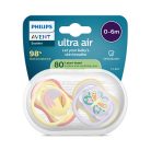 Avent SCF087/04 Ultra air 0-6 hó játszócumi - lila/sárga mintás
