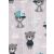 Mintás textil pelenka 1db-os - szürke baby boy