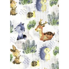 Mintás textil pelenka 1db-os - cuki állatkák