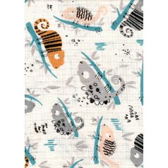 Mintás textil pelenka 1db-os - kaméleon 