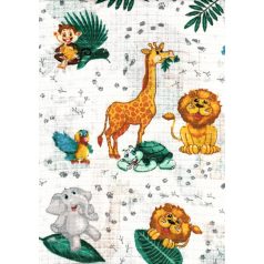 Mintás textil pelenka 1db-os - Szafari zöld