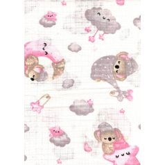 Mintás textil pelenka 1db-os - Koala maci alszik