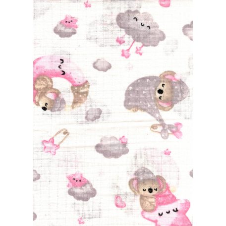 Mintás textil pelenka 1db-os - Koala maci alszik