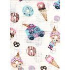 Mintás textil pelenka 1db-os - Fagyi,süti