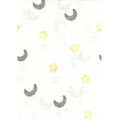 Mintás textil pelenka 1db-os - hold és csillagok