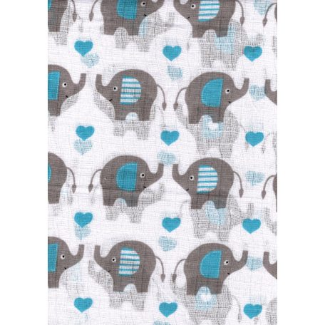 Mintás textil pelenka 1db-os - elefánt