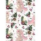 Mintás textil pelenka 1db-os - nyuszi