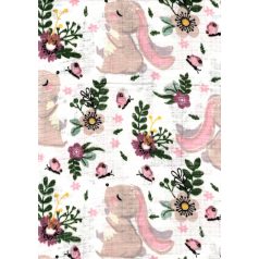 Mintás textil pelenka 1db-os - nyuszi