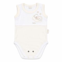   Trimex Ujjatlan dupla patentos baba body (86) - bézs/natúr holdon alvó maci