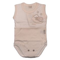   Trimex Ujjatlan dupla patentos baba body (86) - bézs/natúr holdon alvó maci