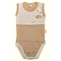   Trimex Ujjatlan dupla patentos baba body (56) - mogyoró/natúr holdon alvó maci 