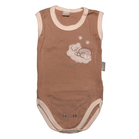 Trimex Ujjatlan dupla patentos baba body (80) - mogyoró holdon alvó maci