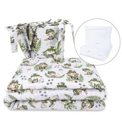   Baby Shop 5 részes babaágynemű - Természetes nyomozók szürke 